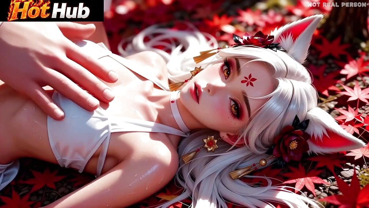 Grande cara gordo fode a linda garota lobo na selva grande homem gordo com o pau gordo fodendo com o lobo fofo 18 menina