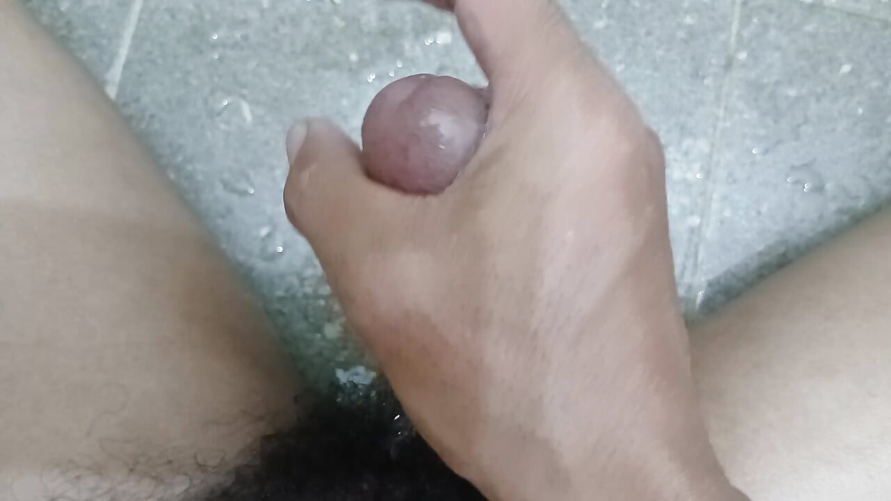 Asia boy in toilet