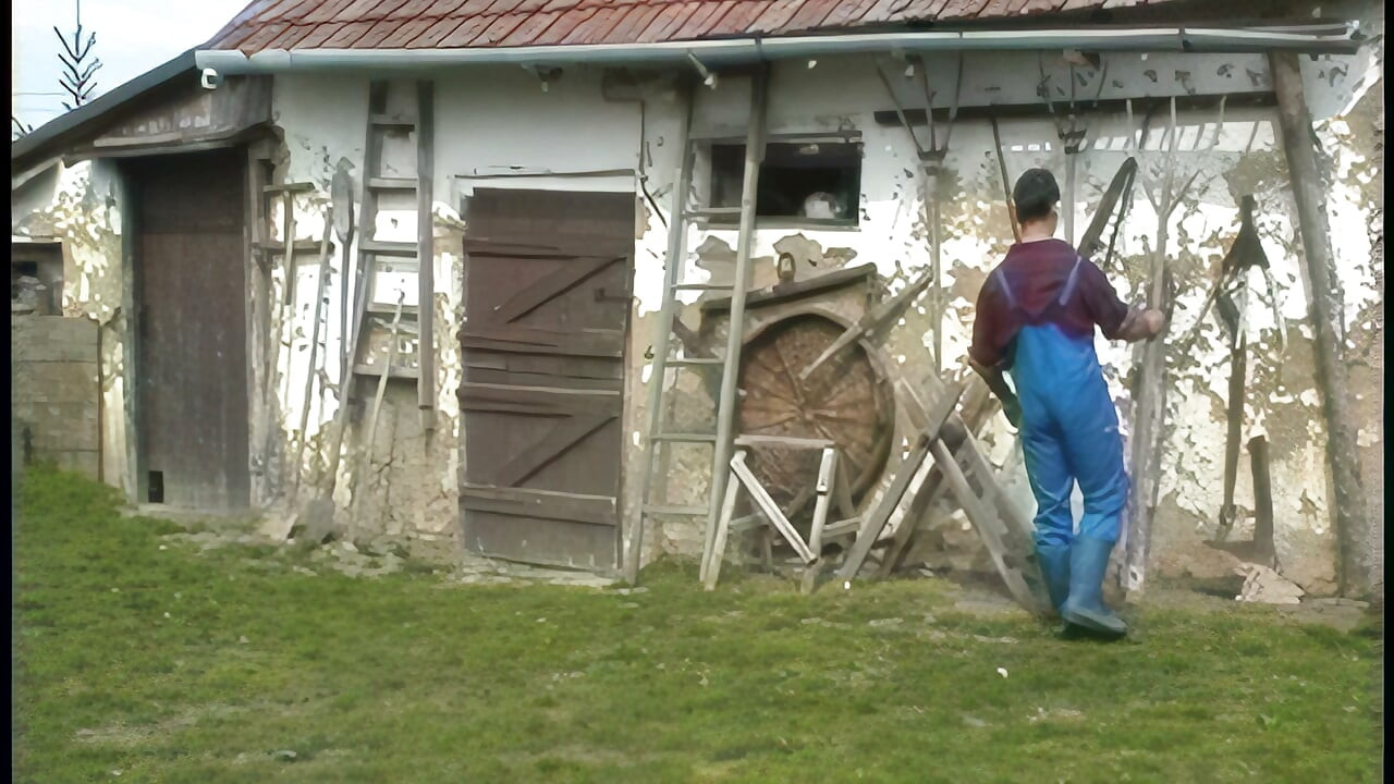 GILF in Blue Robe Takes Cock Deep Outdoors