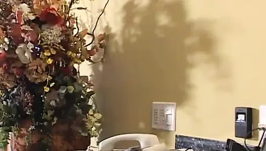 Small breast Asian babysitter seduces then fucks horny old man in bed