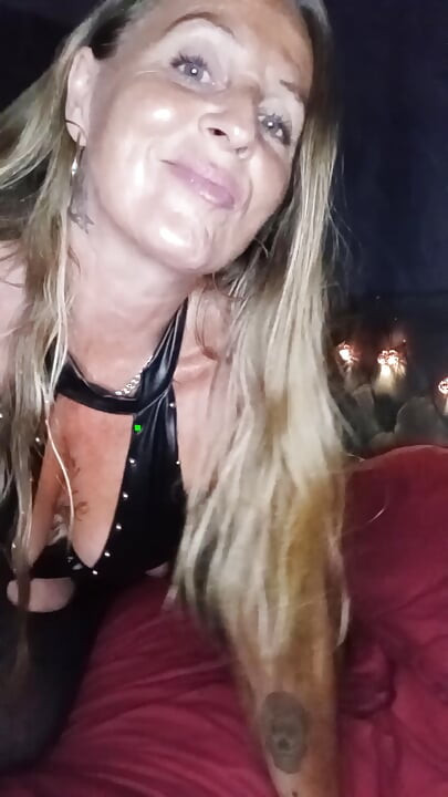 Black PVC- 3 Toy Orgasm