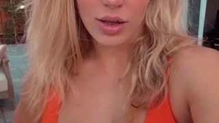 Wwe - cj Perry alias Lana in orange Bikini