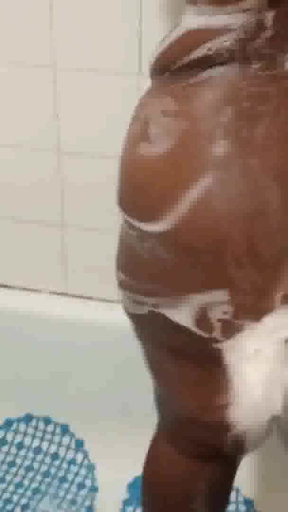 Spectacular moment from "Thot in Texas - Angle #2 Thick Ebony Milf Nude Solo Shower"