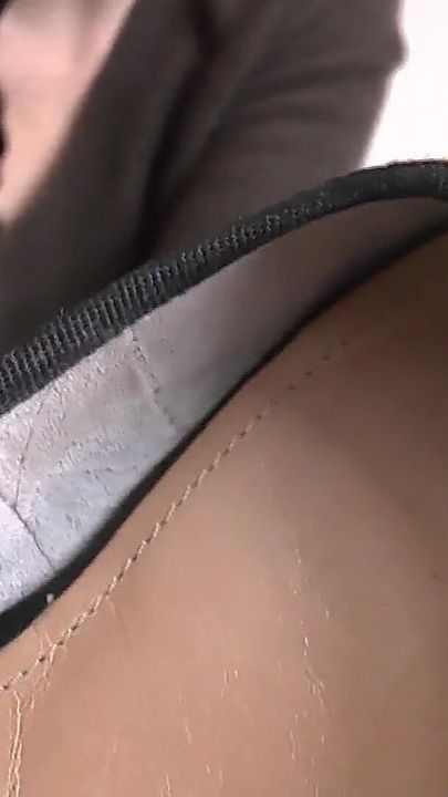 Suole in pelle ballerina gustosa e piedi in pelle Annusare, pov, JOi lady victoria valente