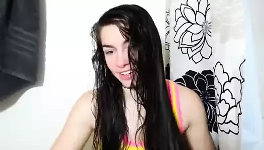 Long hair , Hair , Wet hair , Drying hair , Striptease