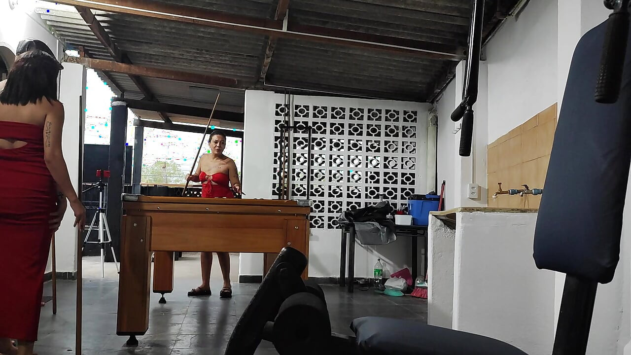 Playing Pool with the Stepsisters, Two Big Asses