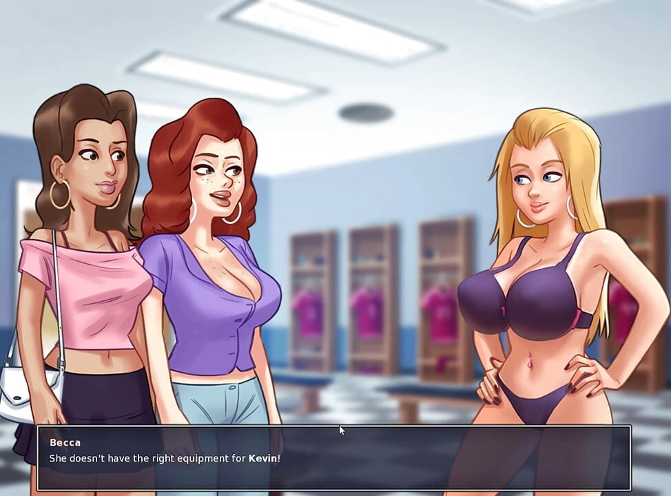 Summertime saga - extra classes are helping big beautifully boobs