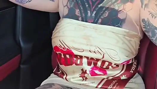 StepMom Catches StepSon Touching Himself in the Car with Her.