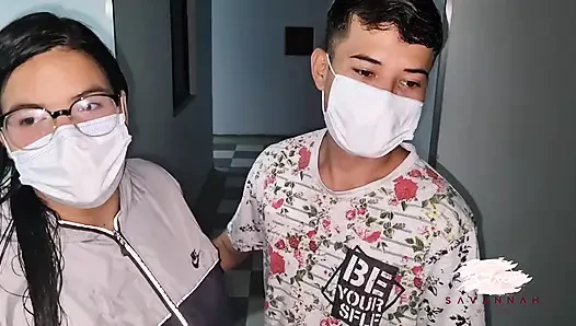 Beautiful chubby girl loses her virginity to her skinny boyfriend in a motel - Savannah Watson