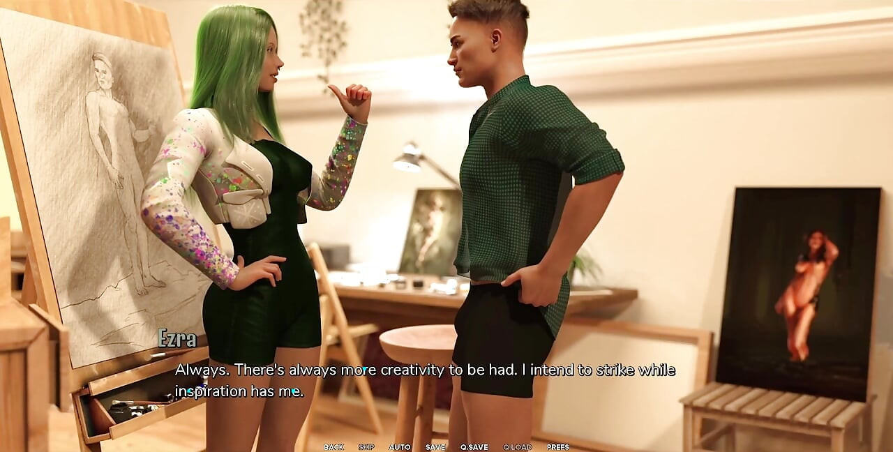 Taboo University - Fucking the Trans Redhead Hard in Her Ass While She Leaks Precum Out of Her Small Cock - 3D Porn Games