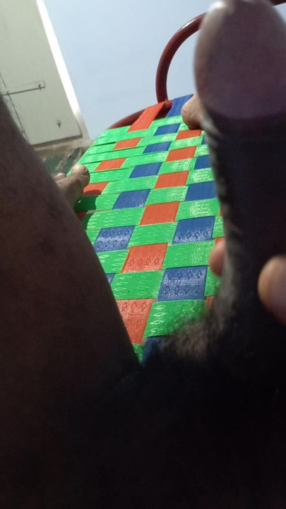 My penis ejaculation in closed room