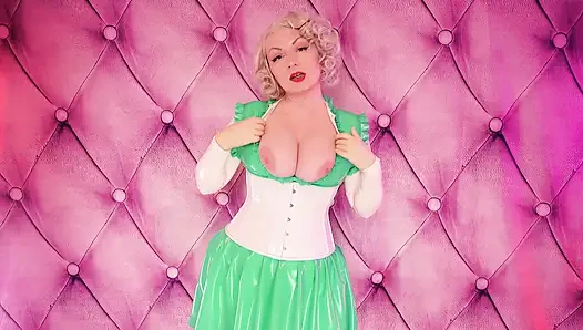 Hot Medical Exam for you... with JOI - Latex Rubber Fetish pin up MILF (Arya Grander)