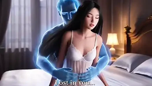 A lonely young beauty is haunted by a handsome ghost at night