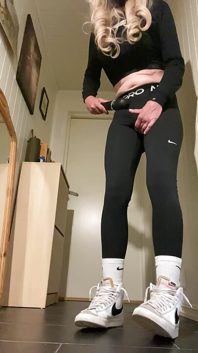 After gym in my nike pro tights