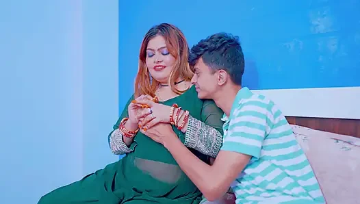 Big boobs hot newly married couple enjoyed their first suhagrat night