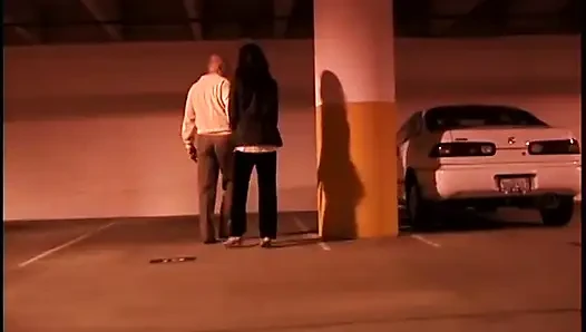Asian hottie spreads her legs so grandpa can fuck her pierced twat