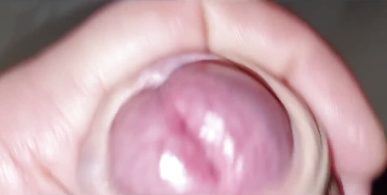 Close-up Wet Cock with Leakage - Elegant - Black Dress - Very Sexy Boy