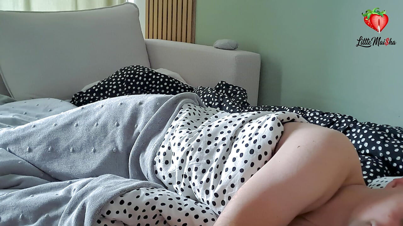 Horny brunette with glasses wants to suck cock. She ends up getting a massive cumshot on her tits.