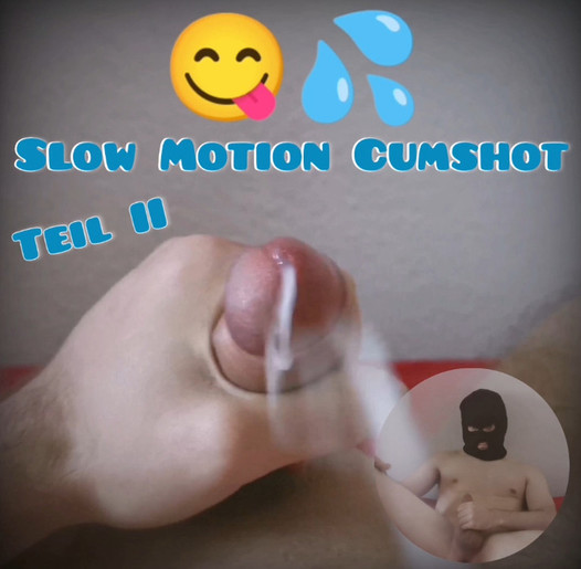 Slow Motion Cumshot after shower - Part 2