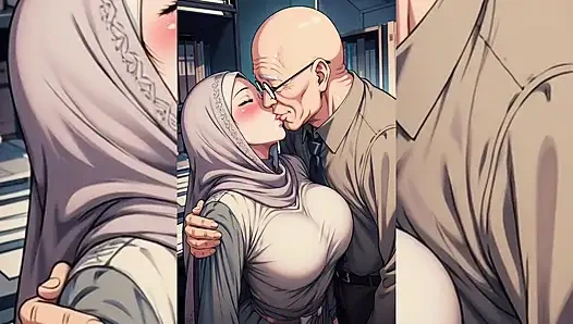 Hijabi Muslim Babes Degraded & Ravaged by Ugly Fat Dirty Old Men – Squeezed, Kissed, Fucked Hard Part 2