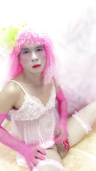 Oanh Le transgender wearing sexy clothes selfie cups tinh