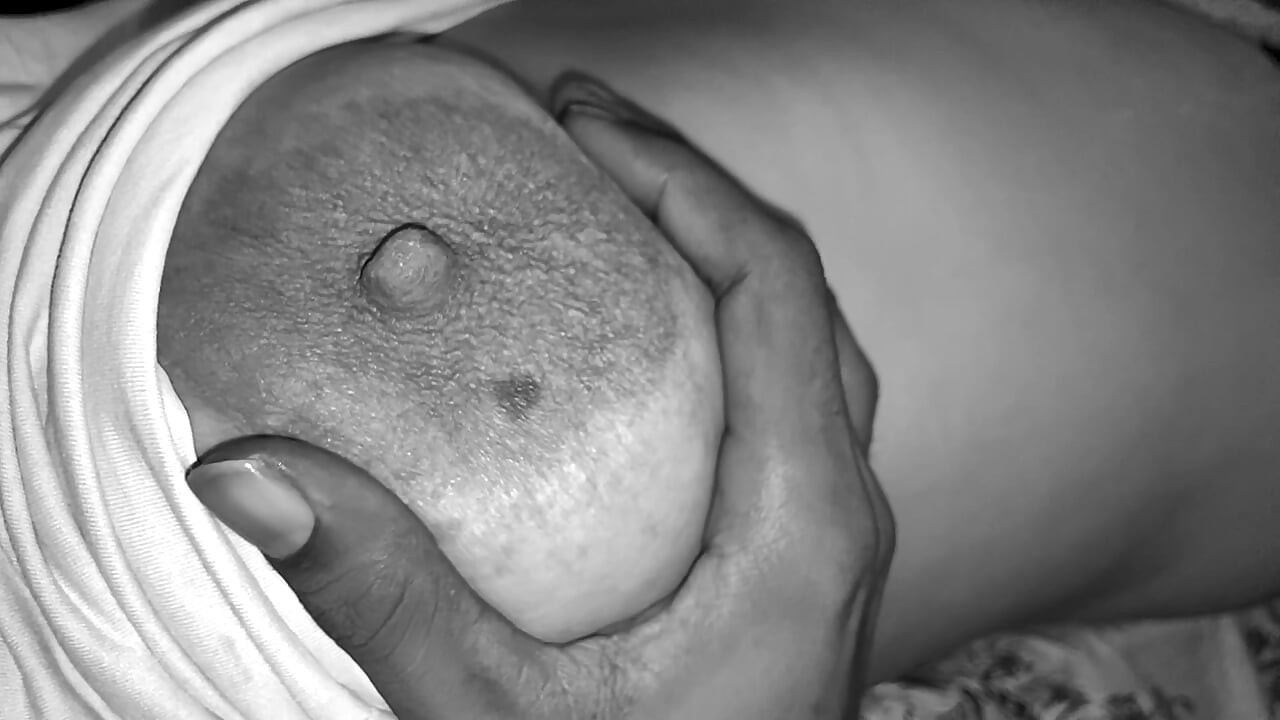 I played with my stepsister's boobs at night