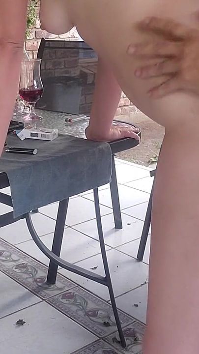 Fucking My Ex Wife Outdoor on the Patio Before I Borrow Her Money Again