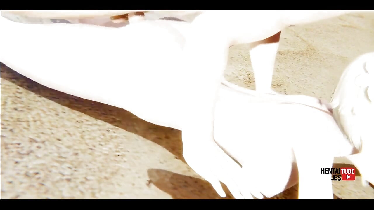 原神衝擊變態動漫 - Lumine在海灘被幹 - 亞洲日本動漫漫畫色情片