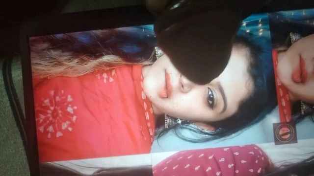 Tik tok beauty sexy facial rubbing black cock