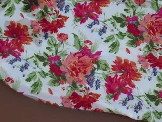 Pakaian floral 3 dalam bulu katil