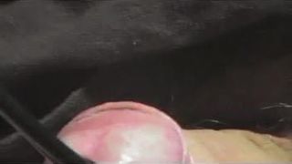 Schwuler Mann spielt Schwanz mit Harnröhren-Fetisch-Dildo