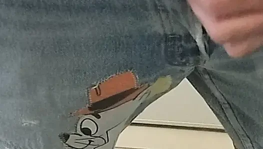 Fetich jeans Levi's masturbation