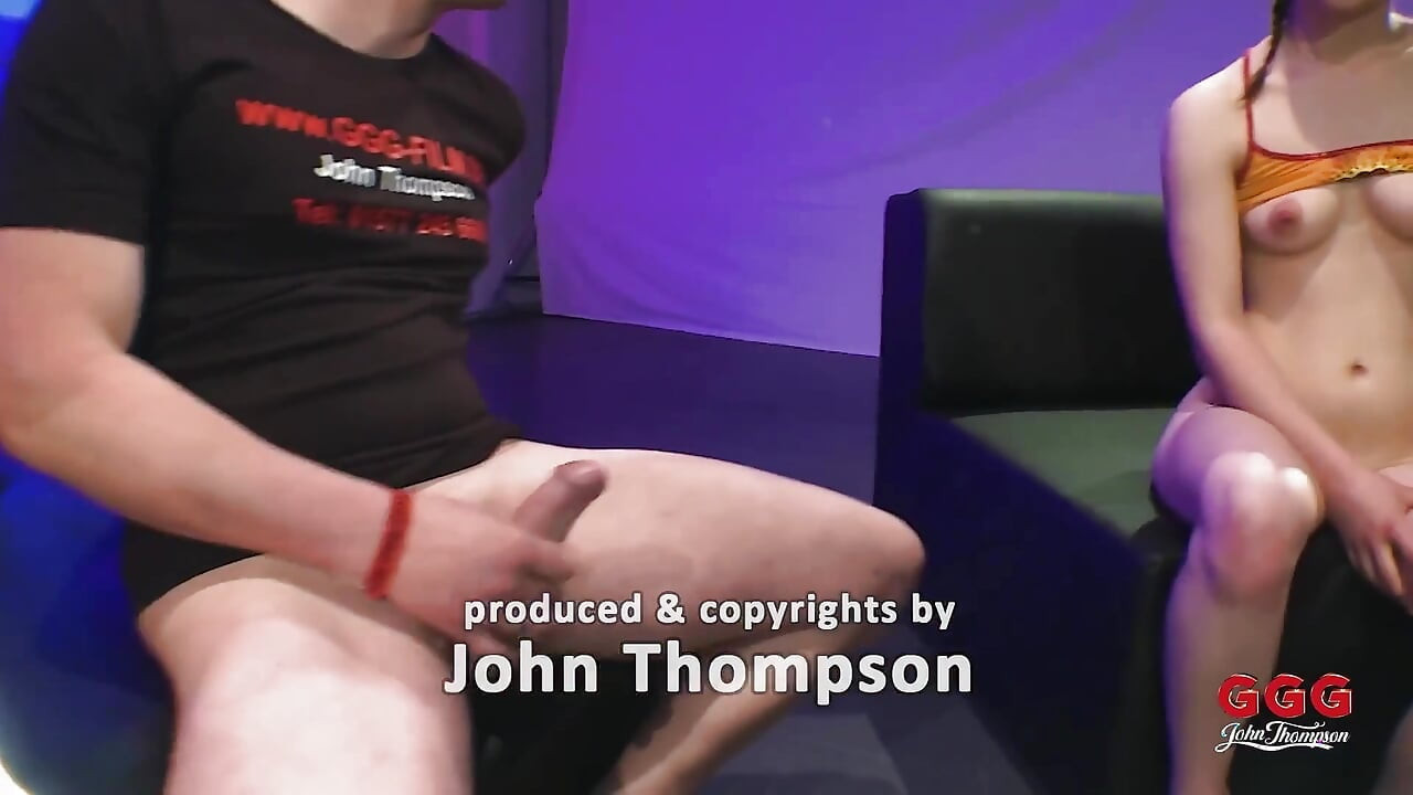 Fucking Petite Blonde with Pigtails in Group Until She's Covered in Cum