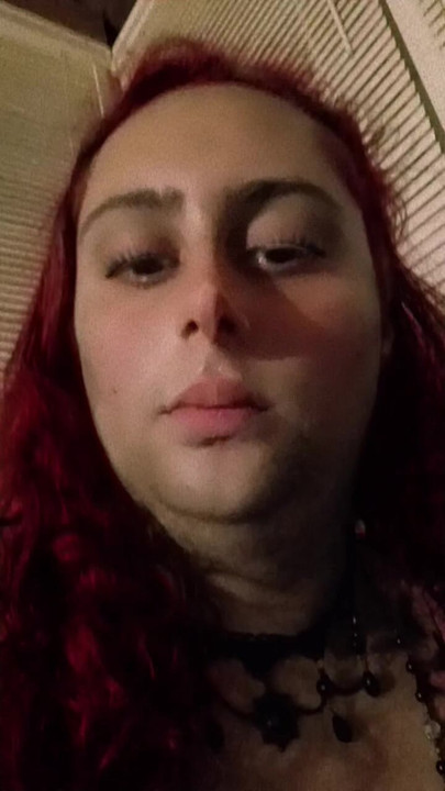 Sissy girl throats blue dildo