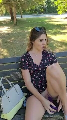 Outside park masturbate