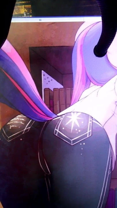 Cum Tribute - Twilight Sparkle (MLP FiM) in booty jeans