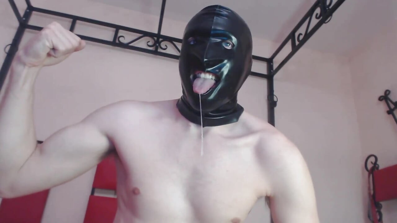 Latex Mask Master Will Feed You, Big Cum Load, Domination