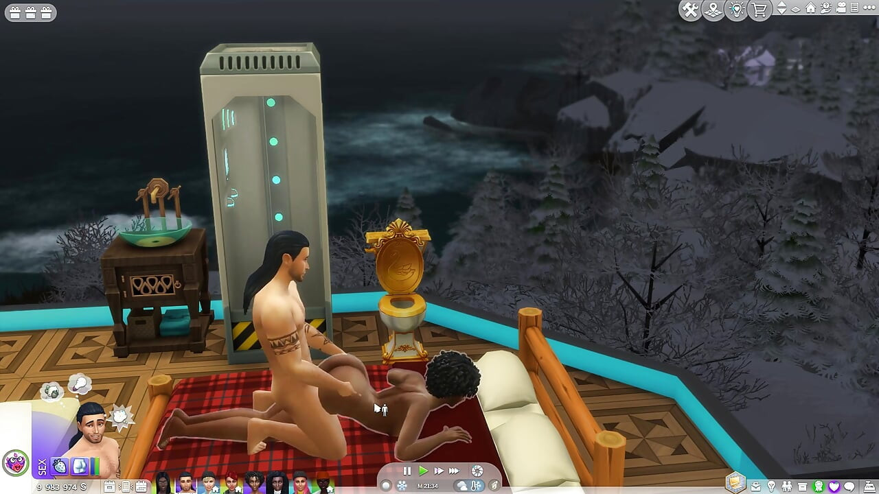 Cewek seksi lagi asik seks sims in Hot