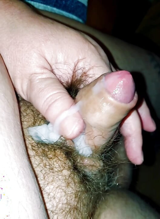 My superchubby tiny uncut cock cumming