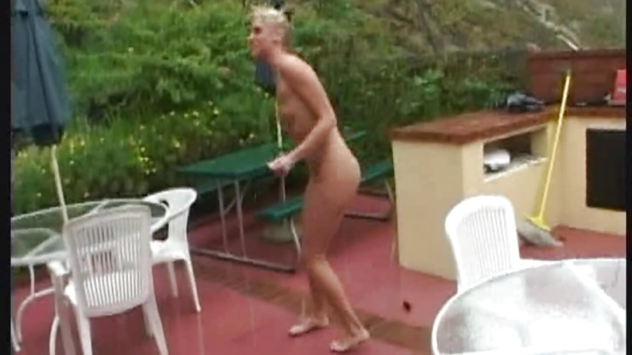 Mature Blonde MILF Flashes Hairy Pussy in Daring Outdoor Spots