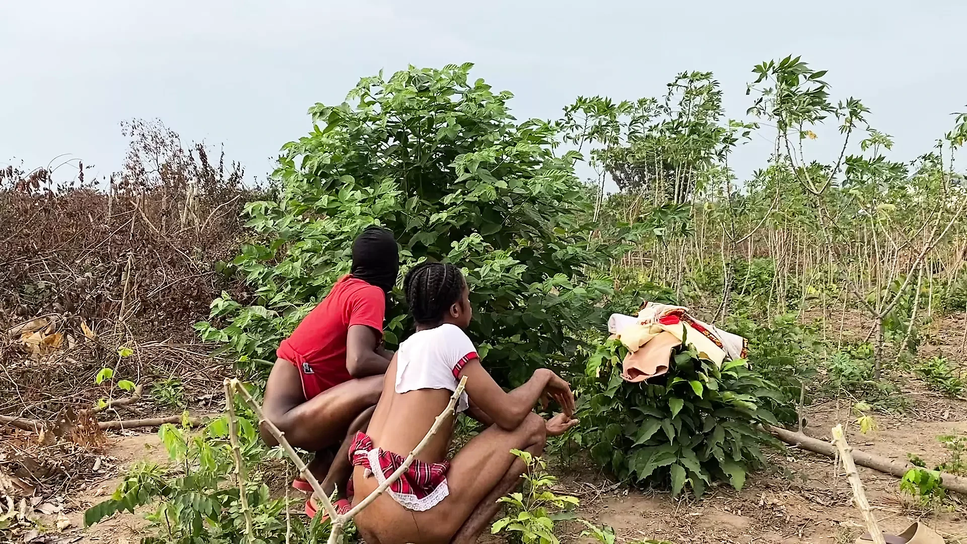 We Were Caught on Outdoor Scene