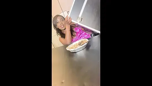 Mukbang isst brasilianisches essen, während sie über meine Ziele spricht (komm mit mir chillen)