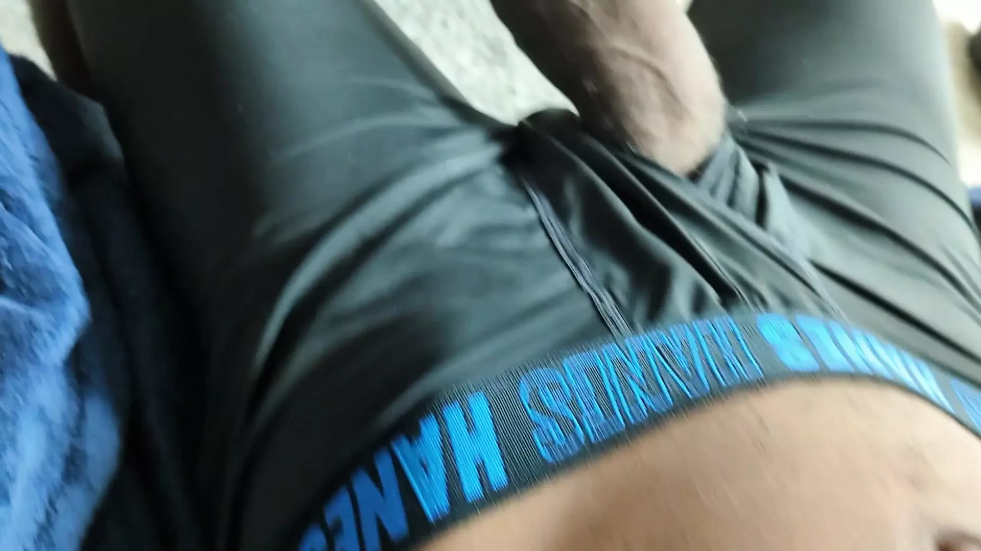 Cumming after a long night of work