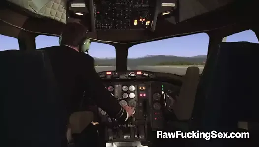 Raw Fucking Sex - Busty Stewardess Madelyn Marie Fucked Roug