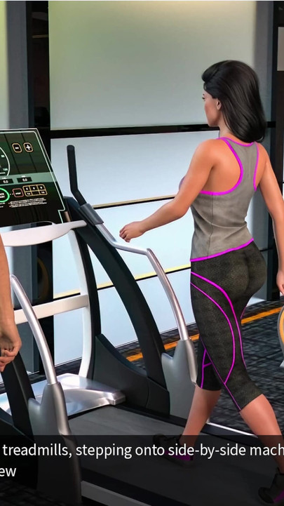 Viskningar av Desire 7 Sarah och Alex gick till gymmet med Jessica