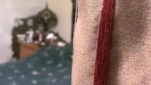 peeping scaffolders looking in the window