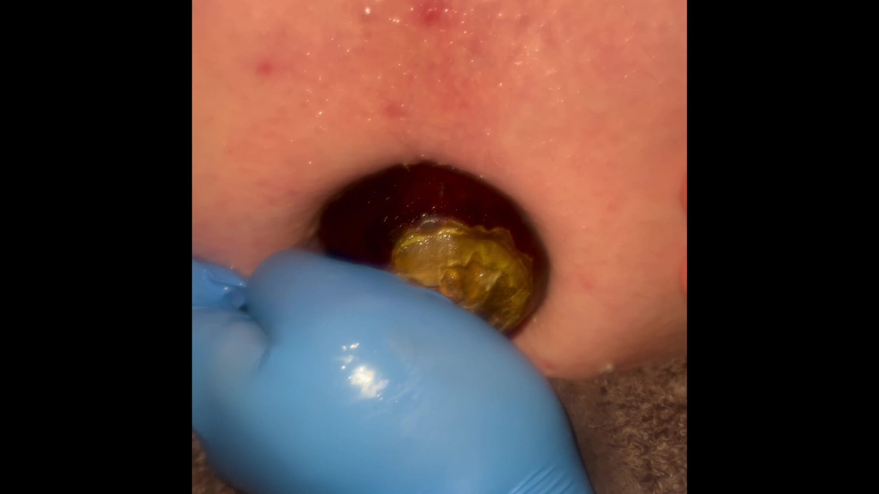 My sissy slut husband loves his eggplant , the bigger the better