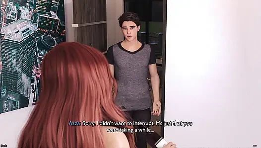 Tante seksi rambut merah dipuasin pelan-pelan di dunia animasi pov