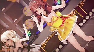 MMD R-18 Аниме-девушки сексуально танцуют, клип 251