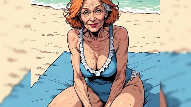 Revealing Swimsuits with Mature Cleavage (naughty Ai)